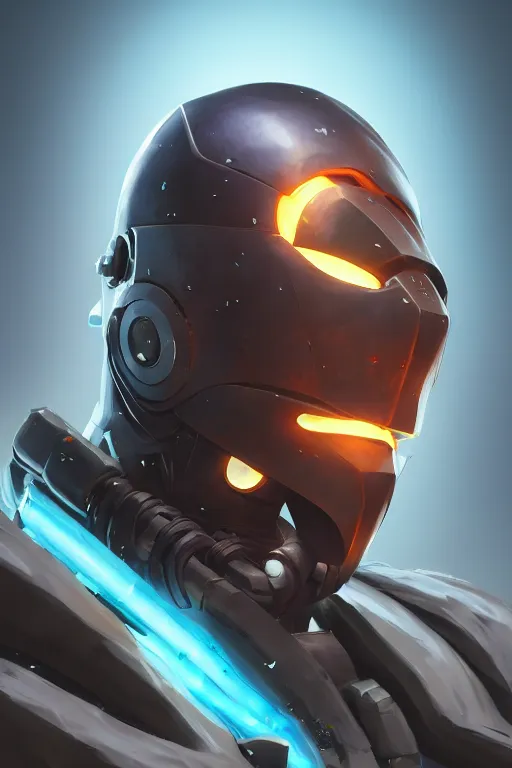 Image similar to epic mask helmet robot ninja portrait stylized as fornite style game design fanart by concept artist gervasio canda, behance hd by jesper ejsing, by rhads, makoto shinkai and lois van baarle, ilya kuvshinov, rossdraws global illumination radiating a glowing aura global illumination ray tracing hdr render in unreal engine 5