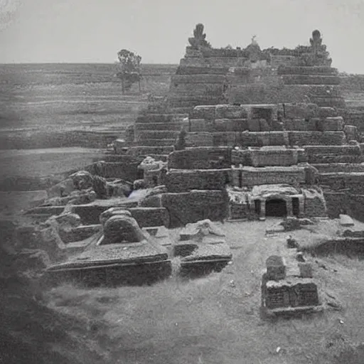 Prompt: secret ancient city, real photograph, conspiracy