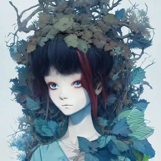 Prompt: prompt : forest character portrait soft light painted by james jean and katsuhiro otomo and erik jones, inspired by evangeleon anime, smooth face feature, intricate oil painting, high detail illustration, sharp high detail, manga and anime 1 9 9 9