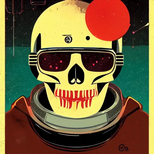 Image similar to portrait skull girl astronaut by petros afshar, tom whalen, laurie greasley, war face by greg rutkowski