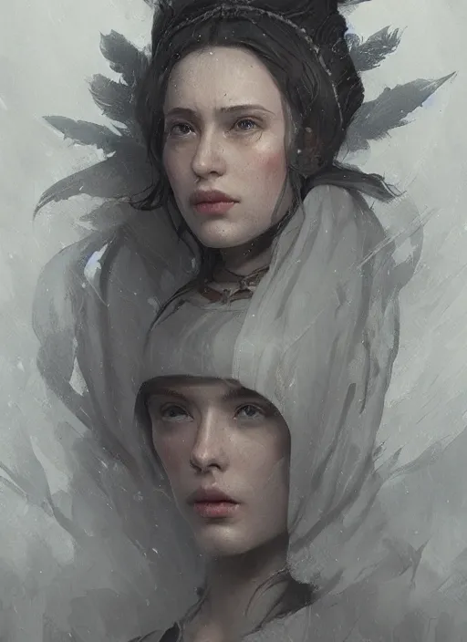 Image similar to A portrait of the high priestess in the style of in the style of Greg Rutkowski, style of Charles Sillem Lidderdale, artstation, high quality art