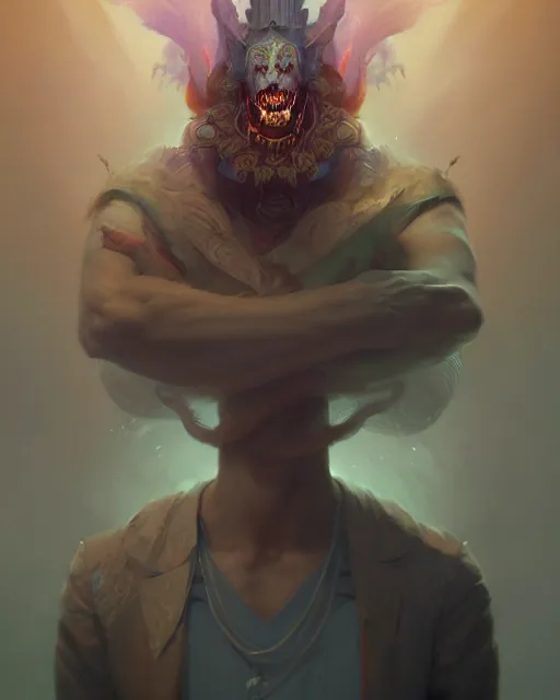 Prompt: king of time reaper, male portrait, complex 3 d render by peter mohrbacher, ilya kuvshinov, victo ngai, ryohei hase, dramatic lighting, intricate, highly detailed, sharp focus, unreal engine, blender, artstation, masterpiece, ray tracing