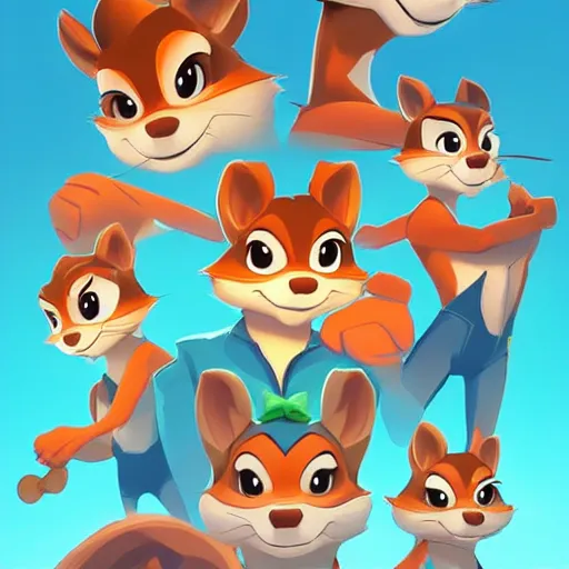 Image similar to face icon stylized minimalist chip'n dale : rescue rangers, loftis, cory behance hd by jesper ejsing, by rhads, makoto shinkai and lois van baarle, ilya kuvshinov, rossdraws global illumination