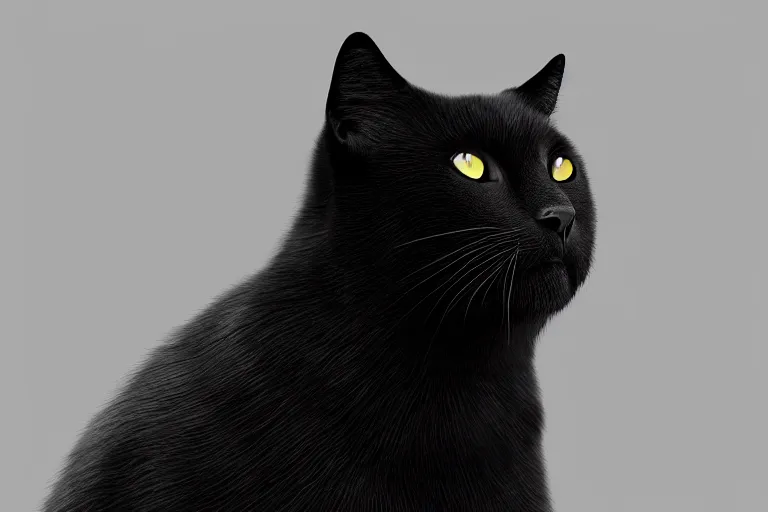 Stare Black Cat Graphic by danmoroboshi · Creative Fabrica