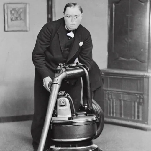 Prompt: photograph of henry hoover getting very angry
