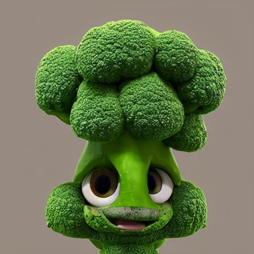 Image similar to [ [ [ anthropomorphic broccoli ] ] ]!! has an elizabeth olsen face, trending on zbrush, unreal engine 5, cgsociety contest winner, intricate, detailed, 4 k quality, concept art