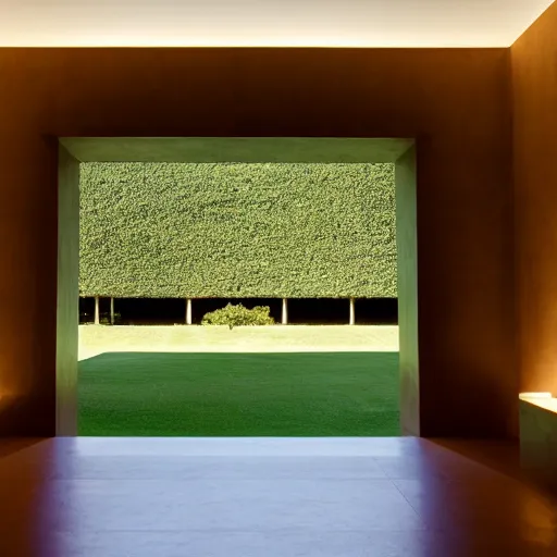 Prompt: mansion designed by james turrell