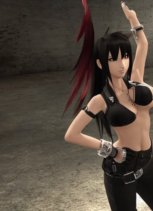 Image similar to game still of tifa lockhart in final fantasy