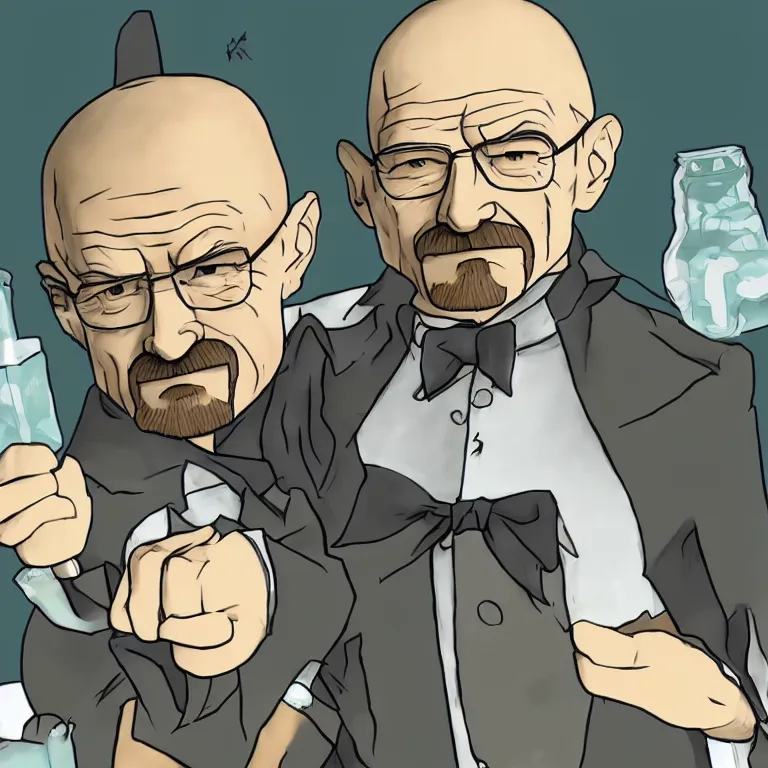 Image similar to walter white as a touhou character