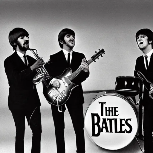 Prompt: the beatles as a jazz quartet