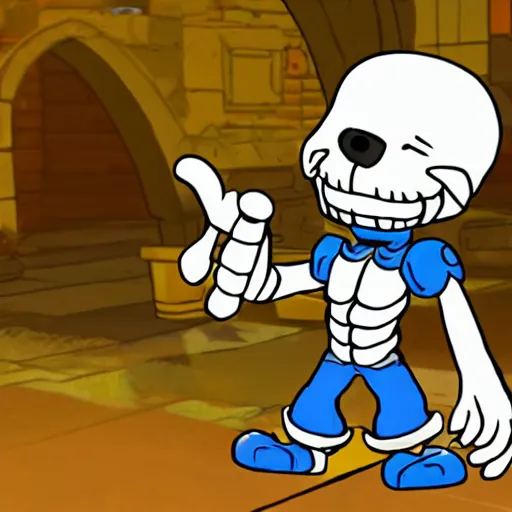 Prompt: the newly - found undertale character spromple sploop, third brother of sans undertale