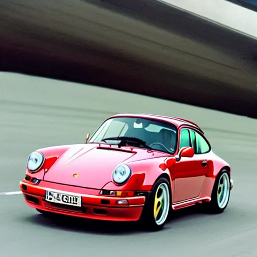 Image similar to photo of a a flying porsche 9 6 4