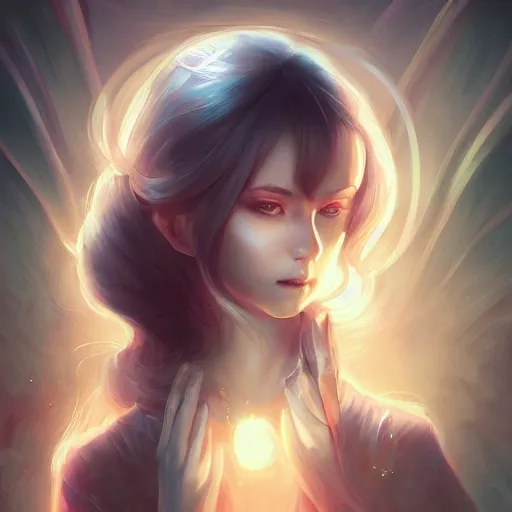 Prompt: advanced digital art,in death i am somehow more alive, cinematic lightingtrending on pixiv, Artgerm, WLOP, Rossdraws, James Jean, Andrei Riabovitchev, Marc Simonetti, and Sakimichan