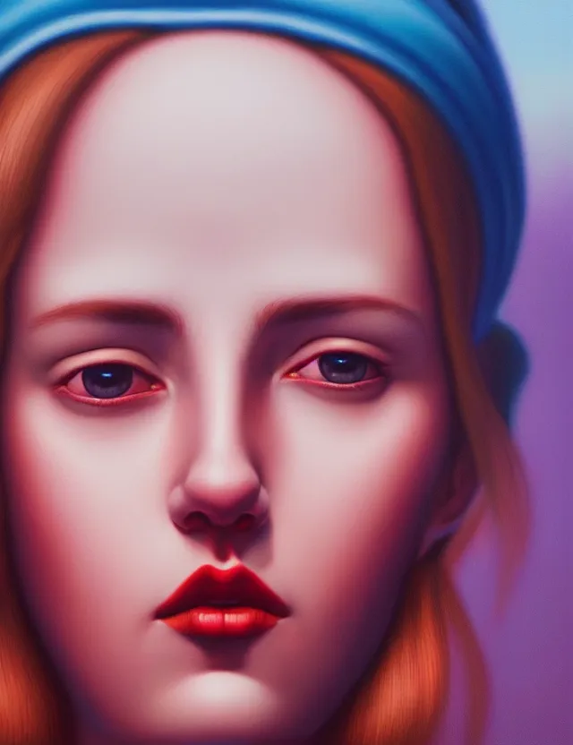 Image similar to blurred background. close-up portrait of a goddess in crown, by Alex Gross, Afarin Sajedi and Alena Aenami. unreal engine