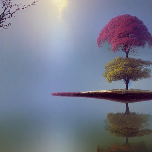 Prompt: reflective realistic futuristic forest pyramid flamingo steak neck beech tree , by Martin Johnson Heade and Ivan Aivazovsky and Mike Winkelmann , cluttered , National Geographic photo , fauvist