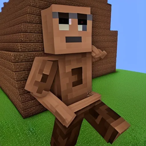 Prompt: joe rogan minecraft in real life, 8 k, 4 k uhd, realistic, hyper realistic, super detailed, very detailed, detailed