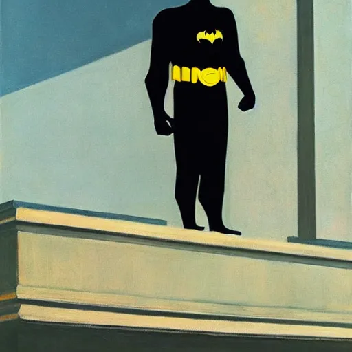 Image similar to Batman by Edward hopper