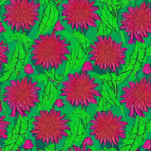 Image similar to closeup of dahlias full picture pattern highly detailed