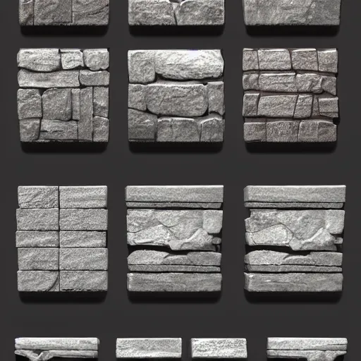 Prompt: stylized stone cladding texture by ishmael hoover and michael vicente, trending on artstation, digital art, unreal engine, blizzard entertainment 8 k