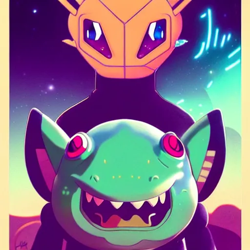 Image similar to lofi BioPunk Pokemon Bulbasaur portrait Pixar style by Tristan Eaton_Stanley Artgerm and Tom Bagshaw