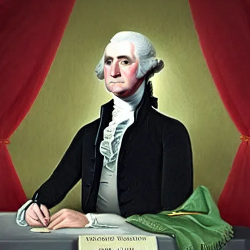 Image similar to george washington as president in 2 0 2 4, modern day photo