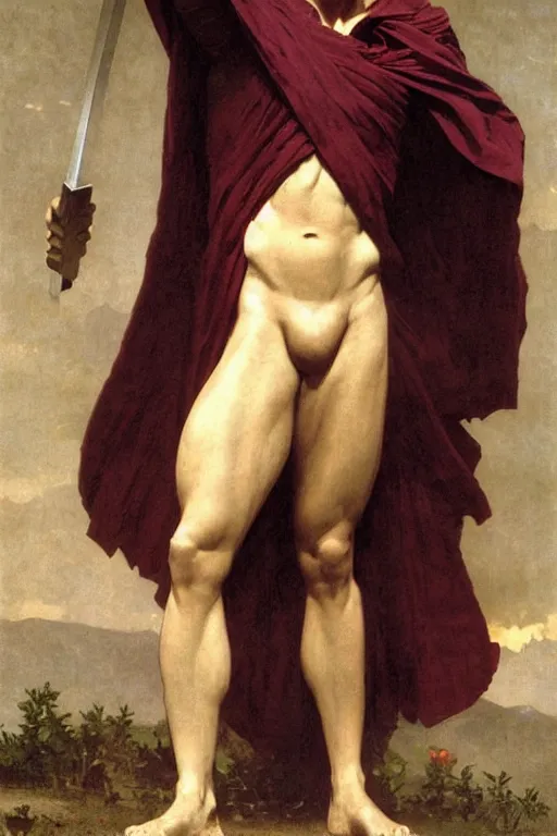 Image similar to Magneto from the X-Men by William Adolphe Bouguereau