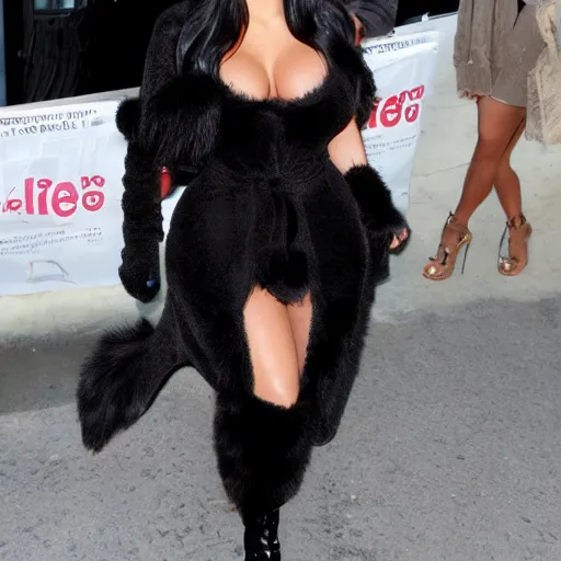 Prompt: kim kardashian as a furry