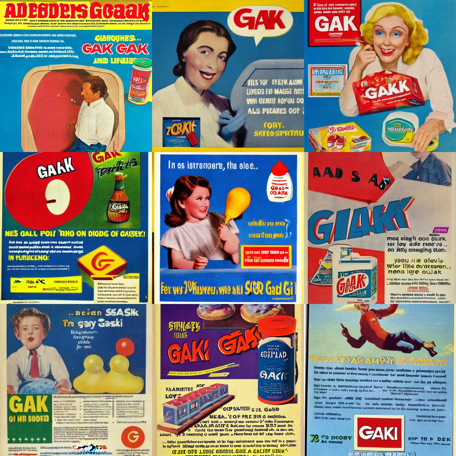 Image similar to advertisement for GAK