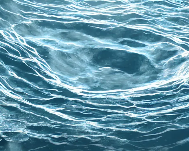 Image similar to a giant abstract sculpture of the birth of the universe on the ocean water, in the style of dan graham, award winning, cinematic, hyper - realistic, very detailed, realistic water splashes, ray tracing, 8 k resolution, long - shot, sharp focus, low angle, 8 5 mm photograph, wide lens