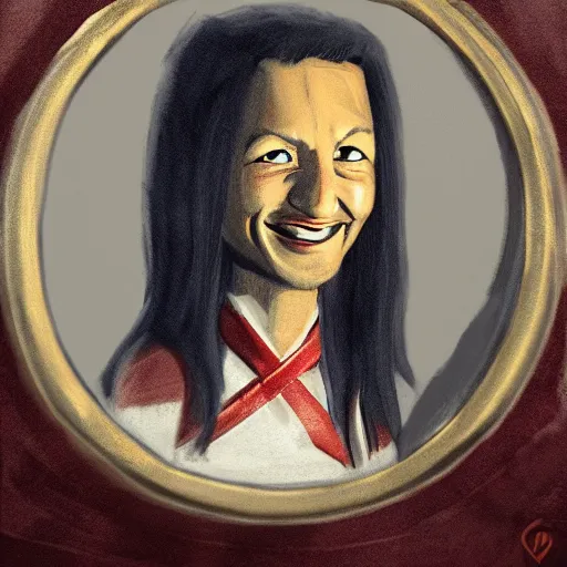 Image similar to portrait of character Lifeline smiling, in the style of valorant
