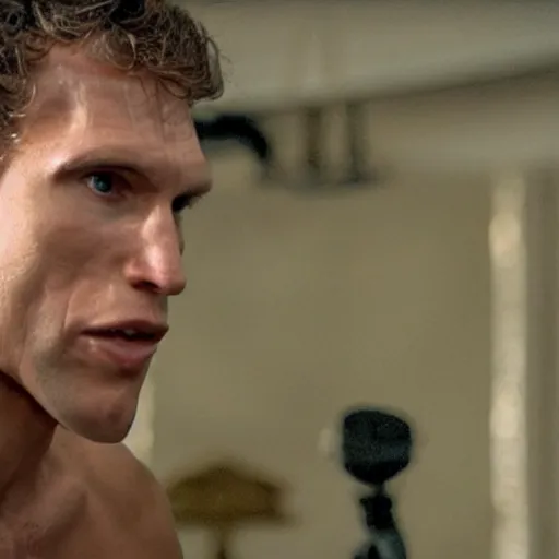 Image similar to Live Action Still of Jerma in Rocky II, real life, hyperrealistic, ultra realistic, realistic, highly detailed, epic, HD quality, 8k resolution, body and headshot, film still