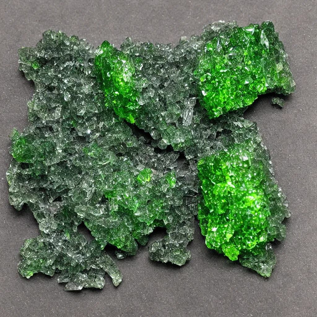 Prompt: real natural moldavite crystal texture