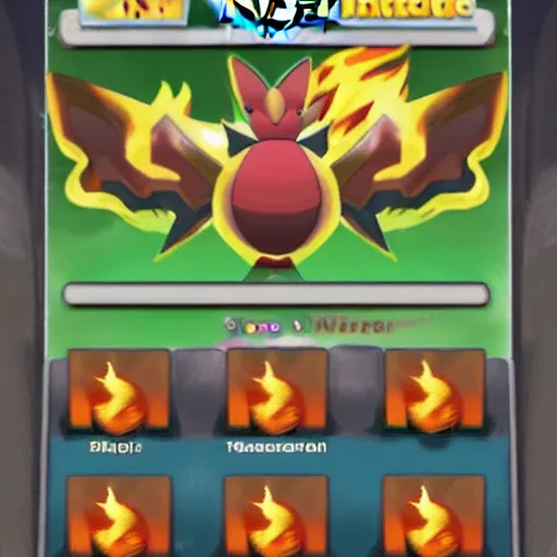 Image similar to new type of fire pokemon