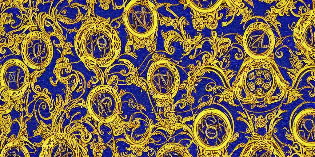 versace gucci textile print design detailed intricate