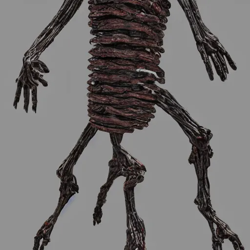 Image similar to monster made entirely out of legs inspired by scp