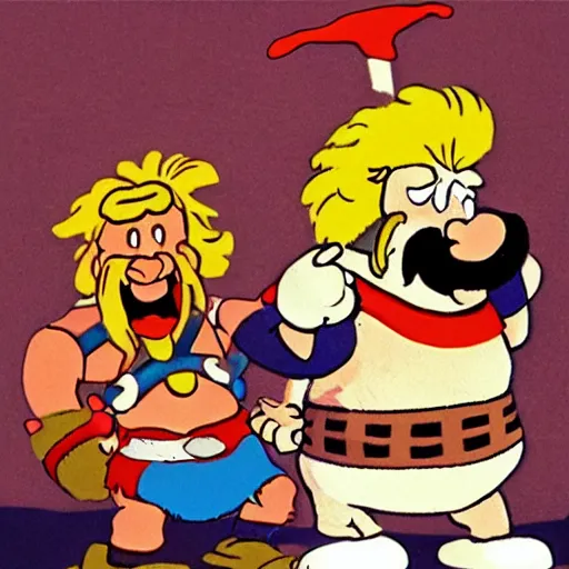 Prompt: Asterix and Obelix