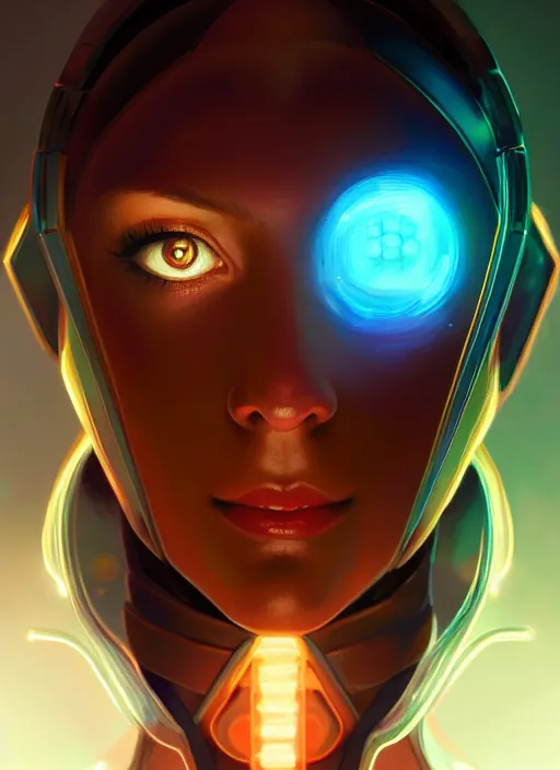 Image similar to portrait of samus aran, intricate, elegant, glowing lights, highly detailed, digital painting, artstation, concept art, smooth, sharp focus, illustration, art by wlop, mars ravelo and greg rutkowski