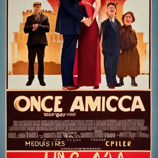 Prompt: once upon a time in america poster movie