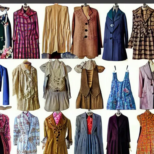 Prompt: vintage clothes for spring