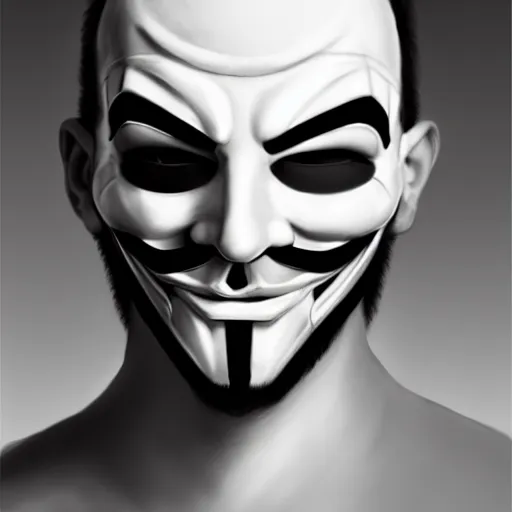 Image similar to anonymous hacker wears mask, digital art, photorealistoc, art by greg rutkowski, hyperdetailed, western comic style, comic, comic style, sharp lineart, professional lighting, deviantart, artstation, trevor henderson, rossdtaws, cinematic, dramatic