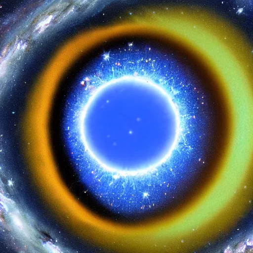 Image similar to the universe in an eye