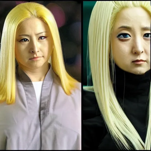 Prompt: Tsunade from naruto in real life