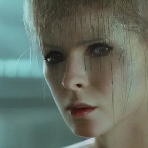 Prompt: of gorgeous and vulnerable Rachael in Blade Runner, photorealistic,