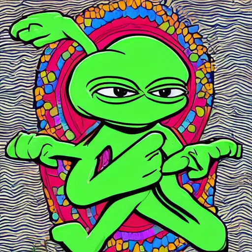 Image similar to happy pepe artstaion