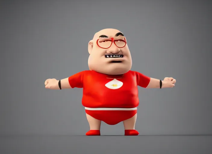 Image similar to photo of danny de vito dressed as captain underpants, 8 k, high definition, photo realistic, octane render