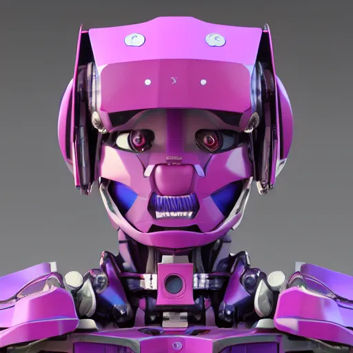 Prompt: portrait of a baby mecha with purple jacket design by fabricio campos and lidia morales, character modeling, toy design, substance 3 d painter, blender, mental ray, zbrush, soft vinyl, maximalist sculpted design portrait, studio photo, 7 0 mm lens, trending in artstation