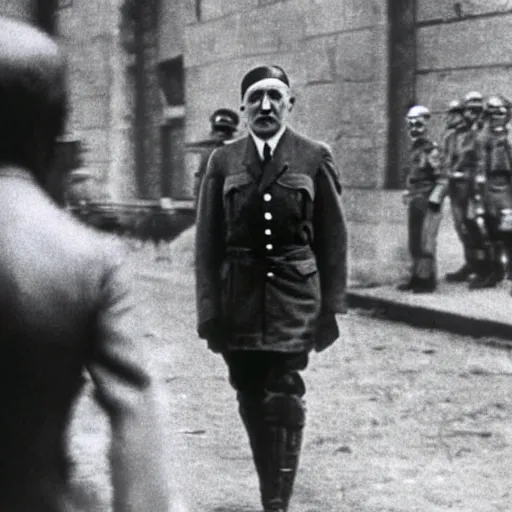 Prompt: photo of the last days of Hitler