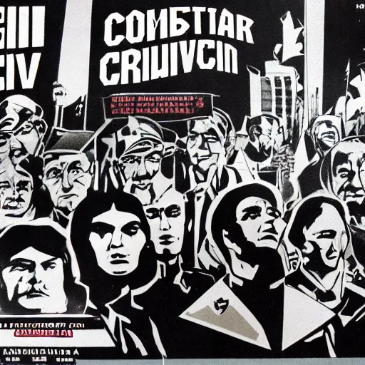 Image similar to communist avengers, constructivism,