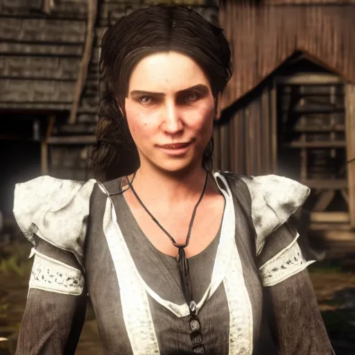 Prompt: Sadie from Red Dead Redemption 2 in Skyrim