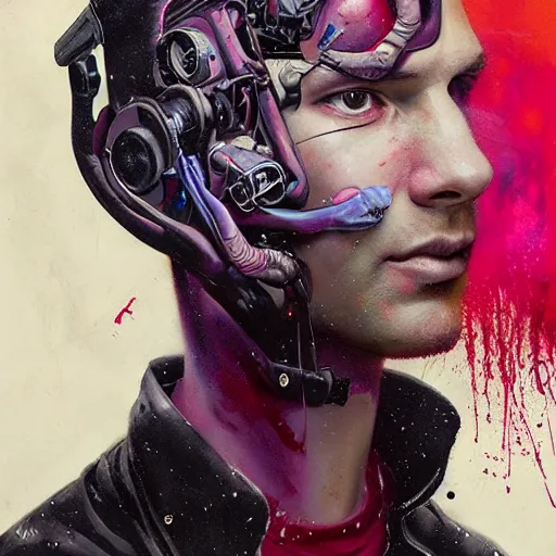 Prompt: dream portrait of Daredevil, cameras, melting ,8k,by tristan eaton,Stanley Artgermm,Tom Bagshaw,Greg Rutkowski,Carne Griffiths, Ayami Kojima, Beksinski, Giger,trending on DeviantArt,face enhance,hyper detailed,minimalist,cybernetic, android, blade runner,full of colour 8-W 1024